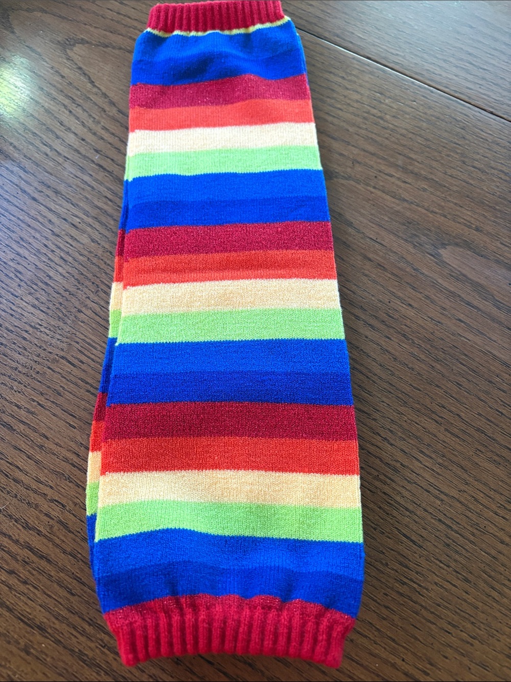 Women’s Multicolor Rainbow Stripe Crew Socks - Bright Stripe